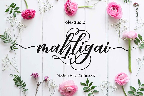 Mahligai Script font