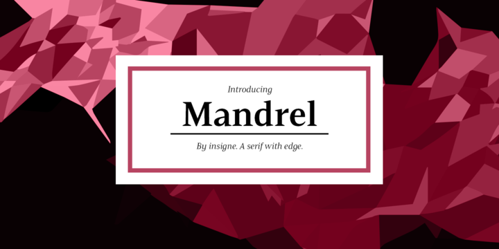 Mandrel font