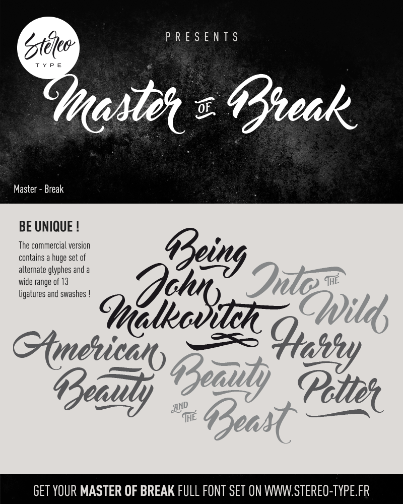 Master Of Break font