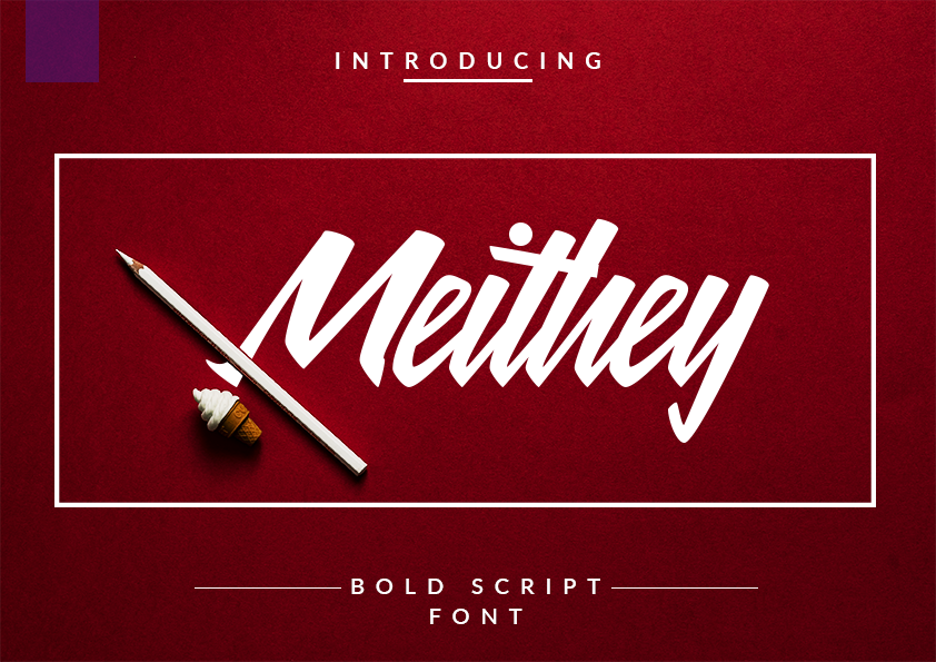 Meithey Bold Script font