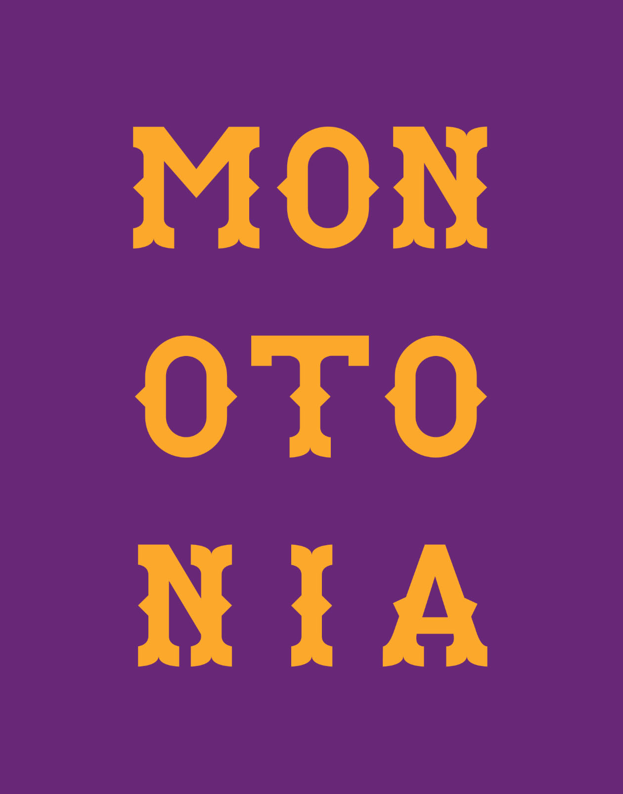 Monotonia font