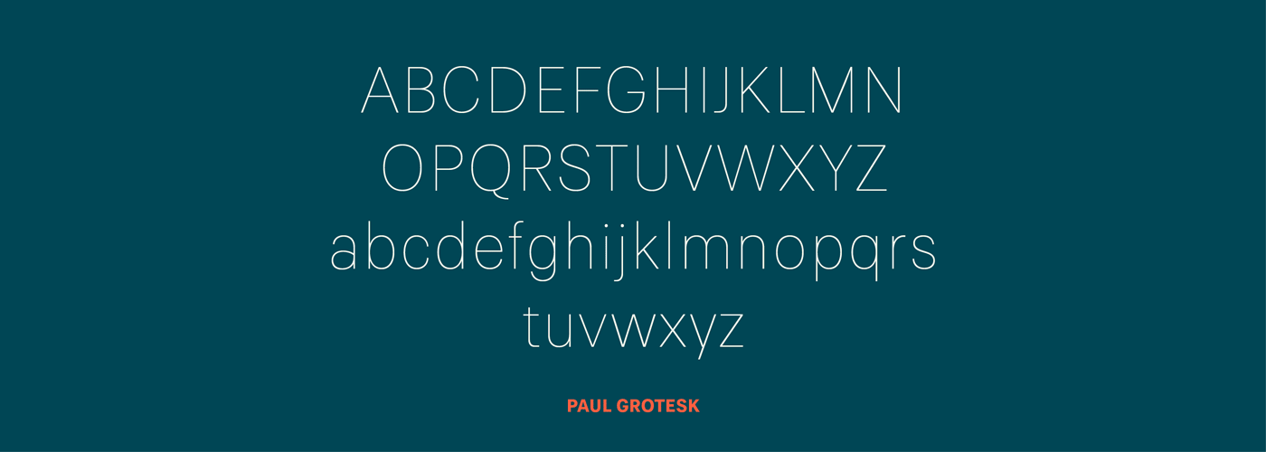 Paul Grotesk font