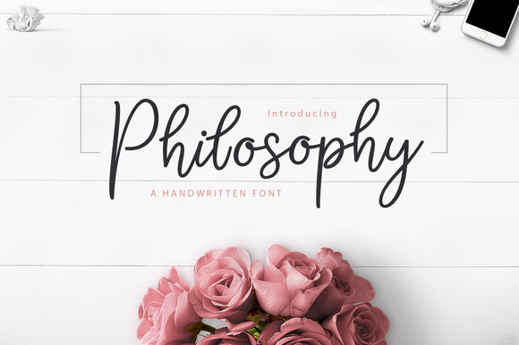 Philosophy Script font