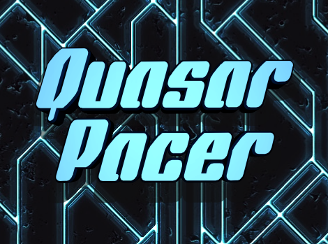 Quasar Pacer Outline Italic font
