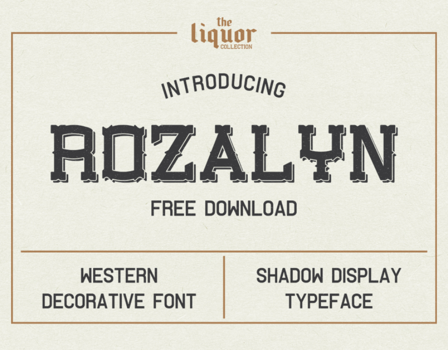 Rozalyn_Shadow_FREE font