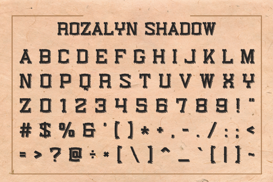 Rozalyn_Shadow_FREE font