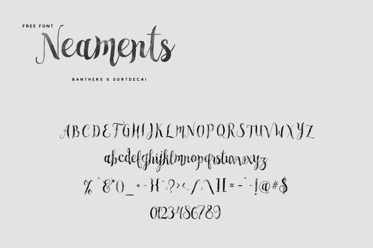 Swistblnk Neaments font