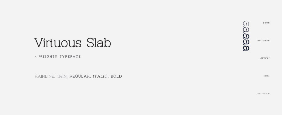 Virtuous Slab font