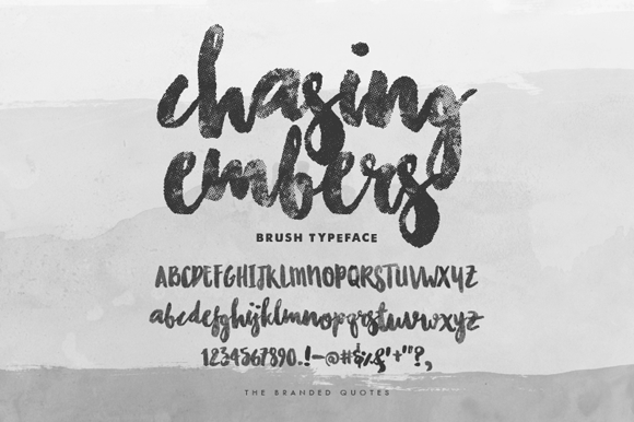 Chasing Embers One font