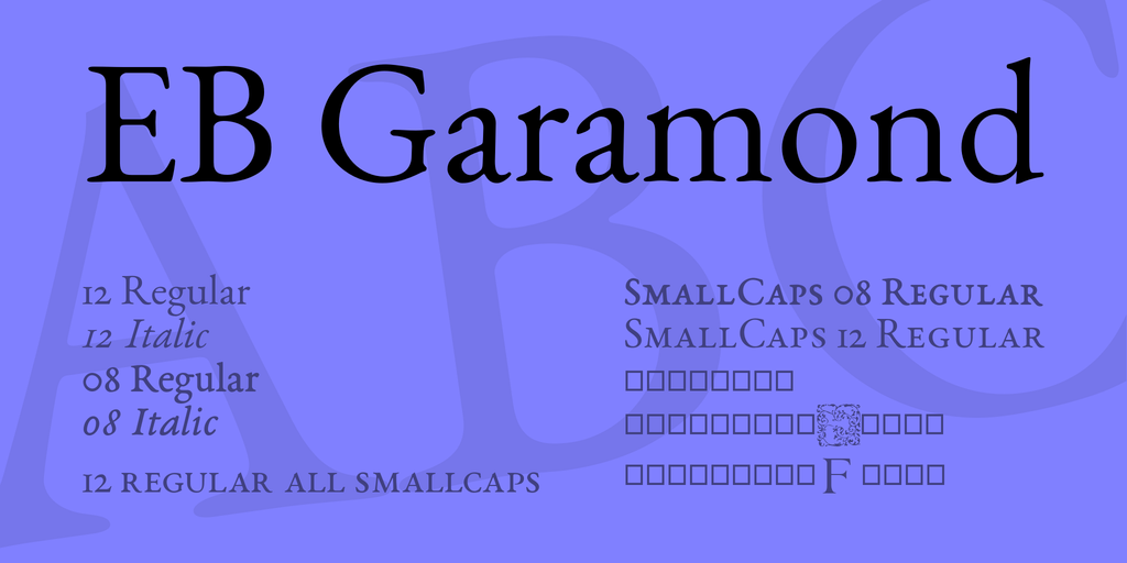 EB Garamond 08 font
