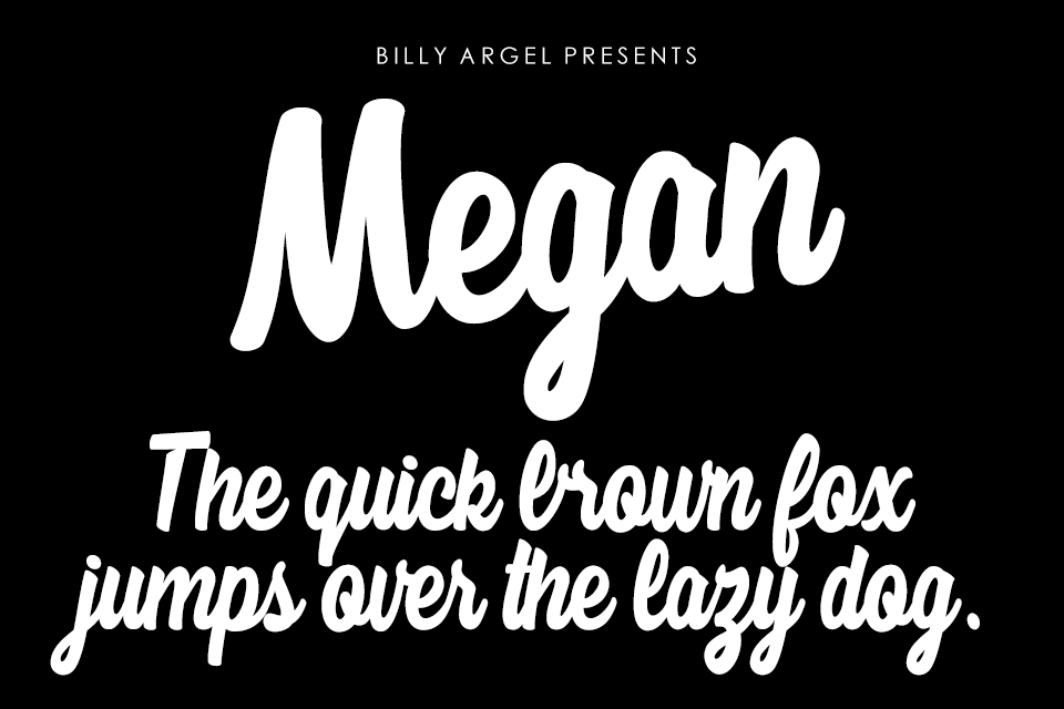 Megan Personal Use font