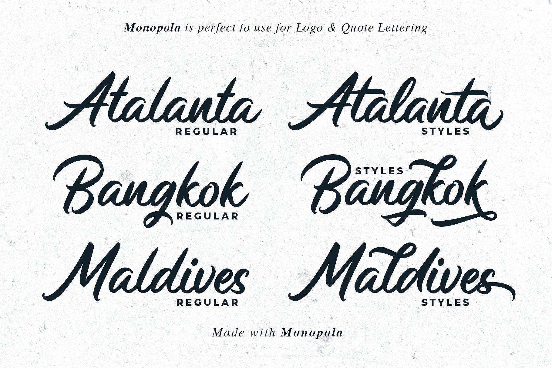 Monopola Script font