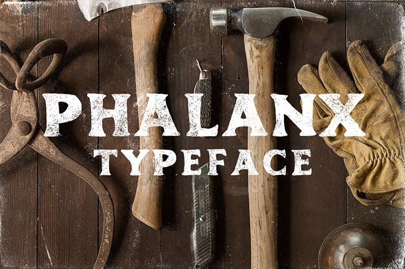 Phalanx by Mark Richardson font