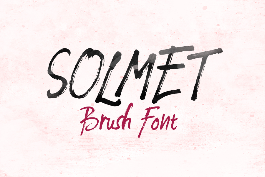 Solmet Brush  font