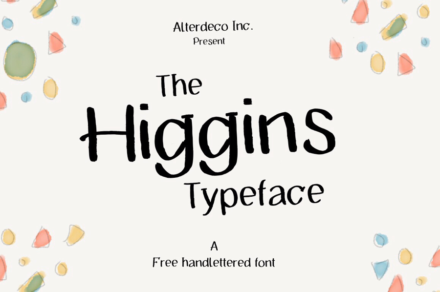 TheHigginstypeface font
