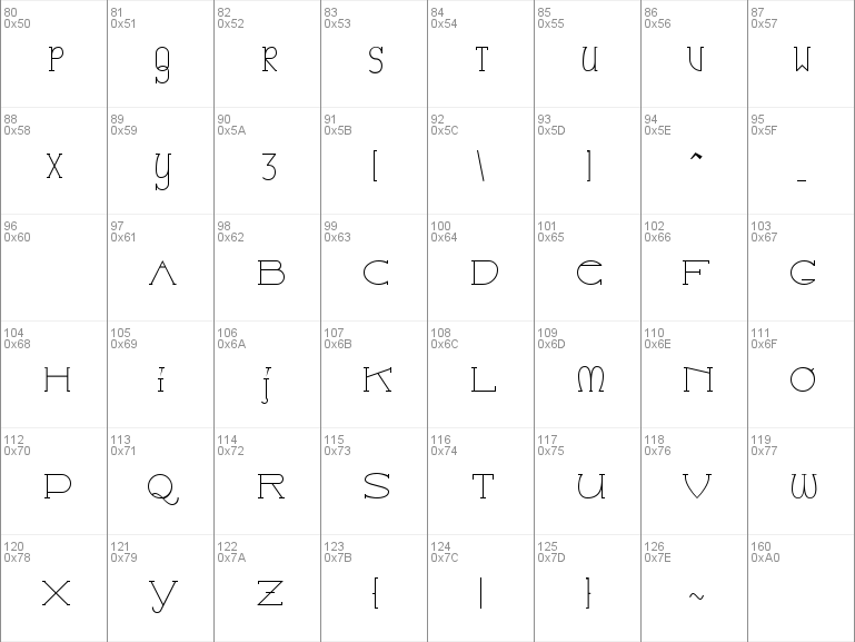 Catia Symbols Font