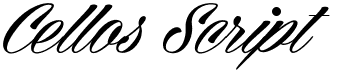 Cellos Script Personal Use Only