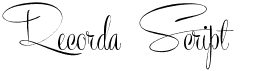 Recorda Script Personal Use Only