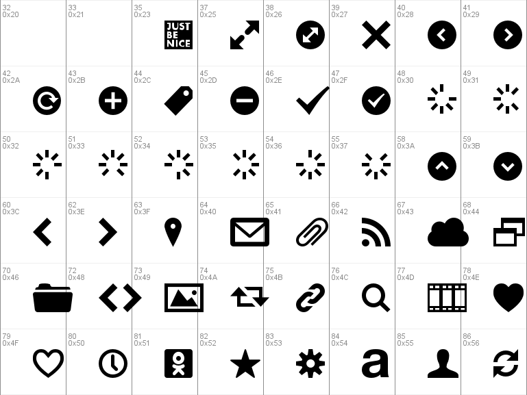 Download free Web Symbols font, free WebSymbols-Regular.otf Regular ...