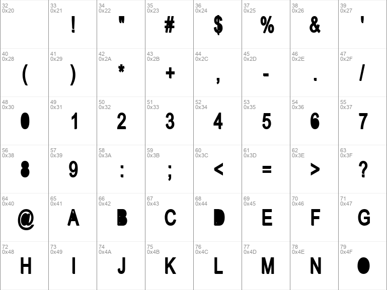 antenna regular font free