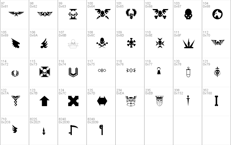 Download free Imperial Symbols font, free ImperialSymbols.ttf Symbol ...