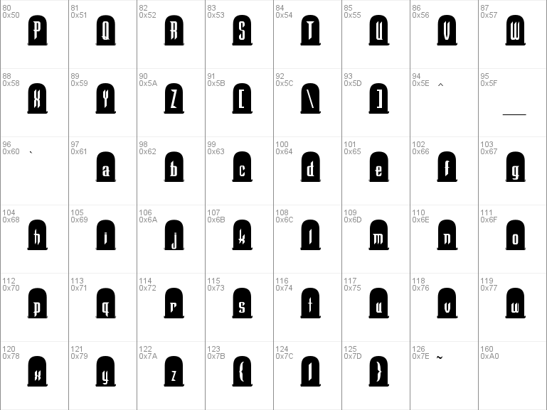 font styles for chinese characters grave stone