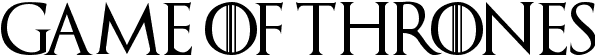 Game of thrones font alphabet