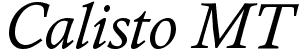 Download free Calisto MT font, free CALIST.TTF Regular font for Windows