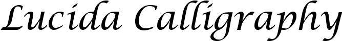 lucida calligraphy font gimp