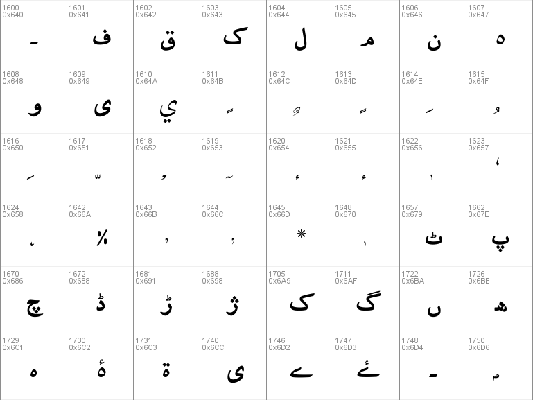 nafees web naskh urdu font