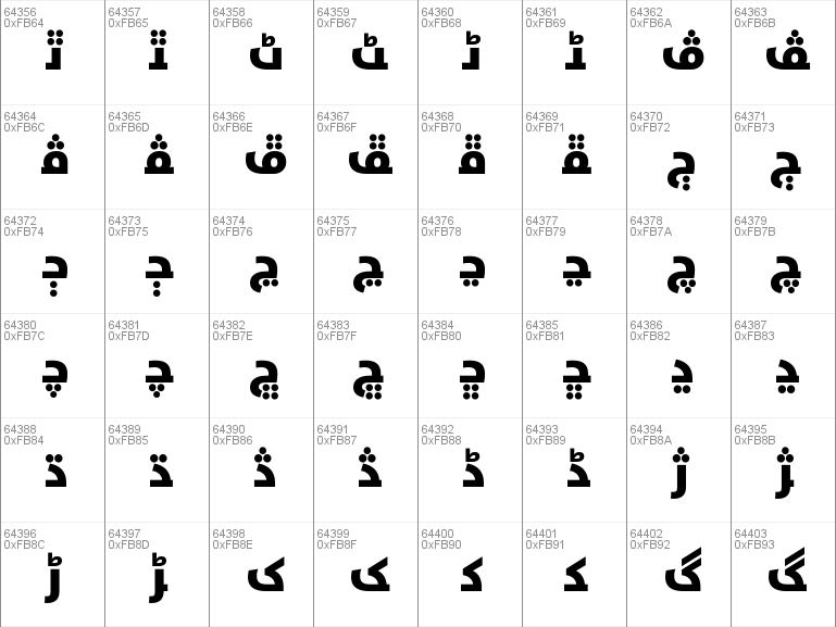 ffree arabic fonts for windows 10