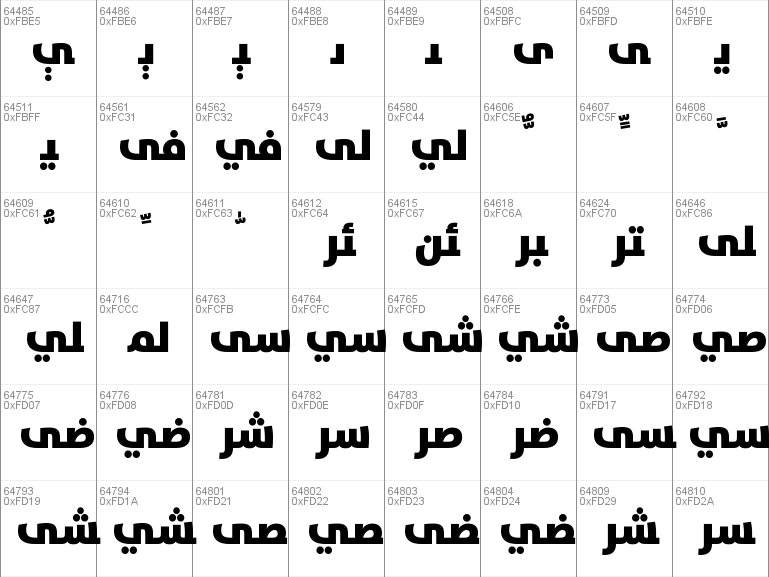 downloed arabic fonts for windows 10