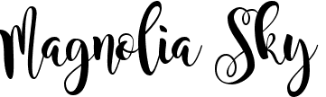 Download Download free Magnolia Sky font, free magnolia_sky.ttf ...