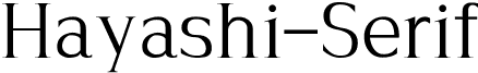 Hayashi-Serif