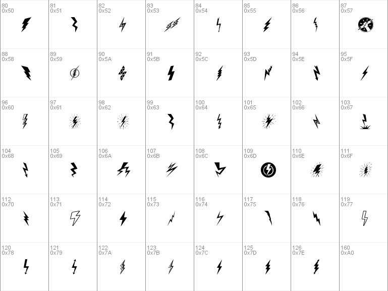 Download free Lightning Bolt font, free  Regular font for  Windows