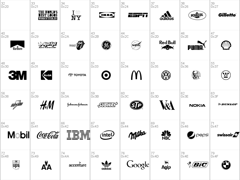 Download free the world's best logos font, free the world-'s best logos ...