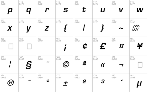 Palindrome SSi Semi Bold Italic