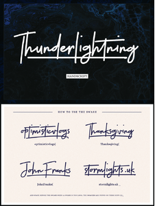 Thunderlightning Script Persona font