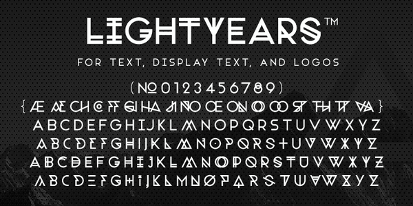 Lightyears font