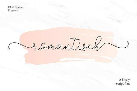 romantisch  personal use font