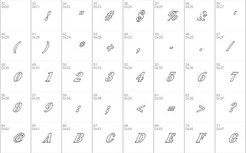 FZ ROMAN 40 HOLLOW ITALIC