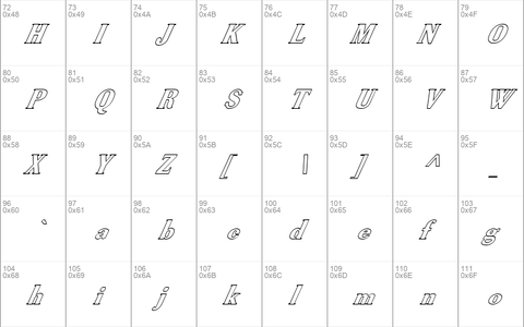 FZ ROMAN 40 HOLLOW ITALIC