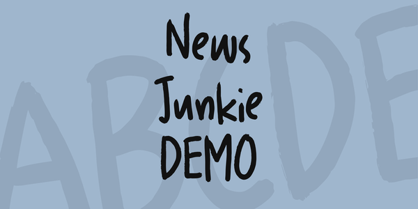 News Junkie DEMO font