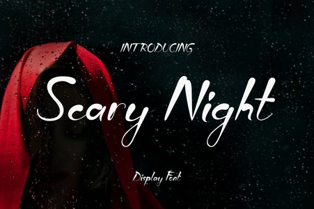 Scary Night font