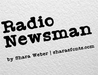 Radio Newsman font