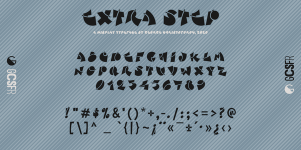 Extra Step font