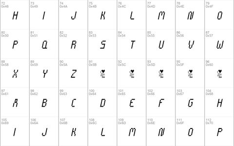 CHIP TUNES Condensed Italic