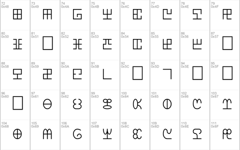 Khemitic Hieratic Regular