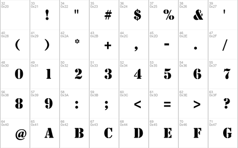 Stencil Std Bold