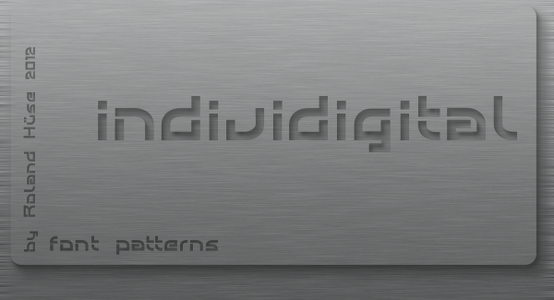 Individigital font